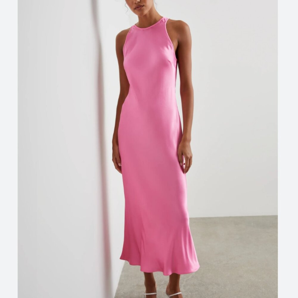 Rails Pink Midi Slip Dress